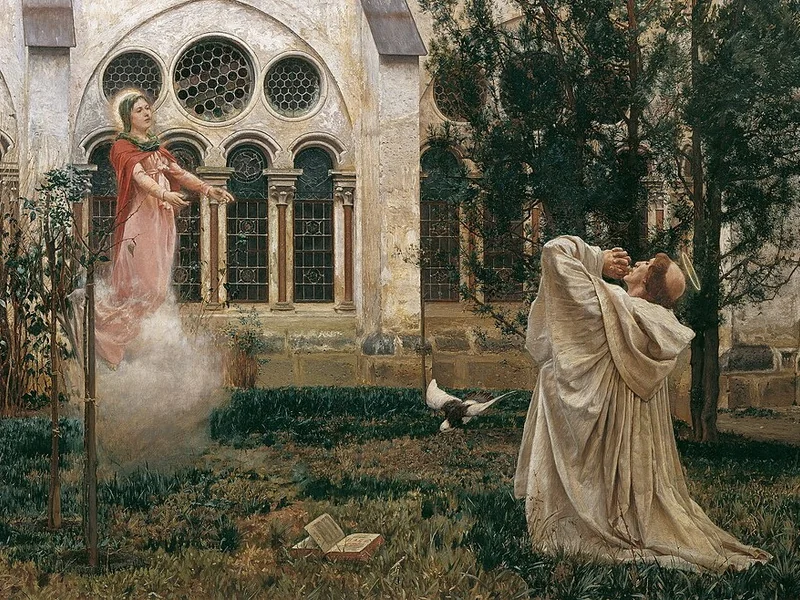 1853-Wilhelm Bernatzik - Visione dell'Heiligen Bernhard - Kunsthistorisches Museum